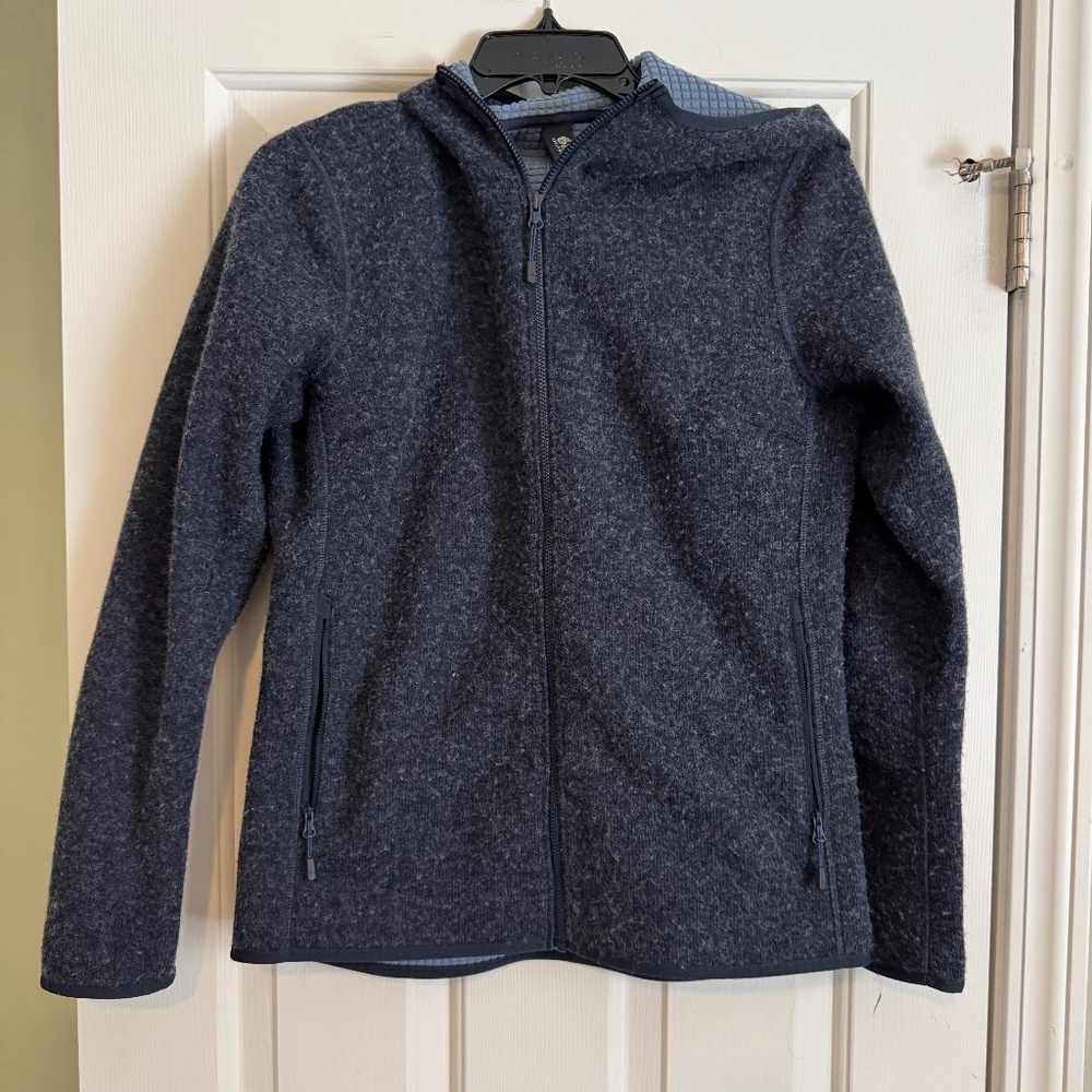 Mountain Hardwear Wool Hatcher full zip, navy blue